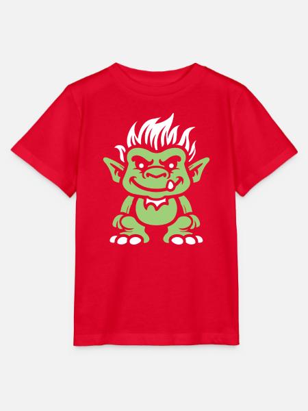 Troll - Stanley/Stella Kinder T-Shirt MINI CREATOR  - Rot