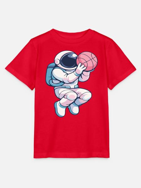 Astro Hoops: Lunar Dunk - Stanley/Stella Kinder T-Shirt MINI CREATOR  - Rot