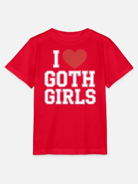 Ich liebe Goth Girls - Stanley/Stella Kinder T-Shirt MINI CREATOR - Rot