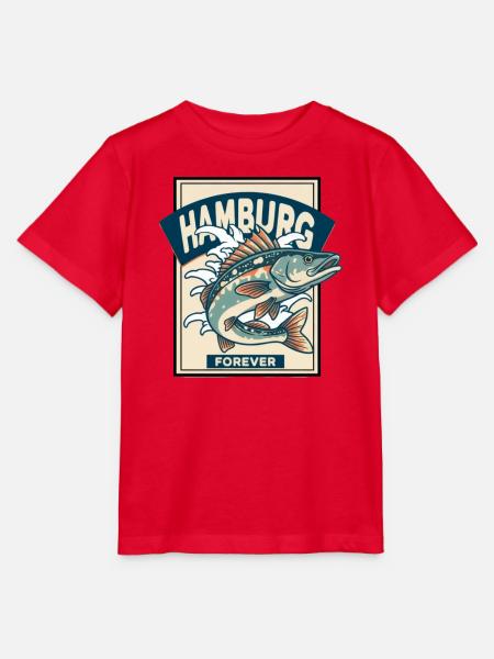 Hamburg Forever – Fischliebe mit Stil - Stanley/Stella Kinder T-Shirt MINI CREATOR - Rot