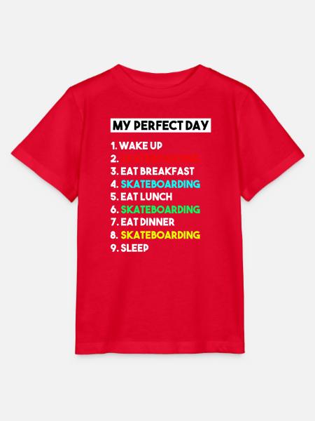 Mein perfektes Skateboard-Routine-Design - Stanley/Stella Kinder T-Shirt MINI CREATOR - Rot