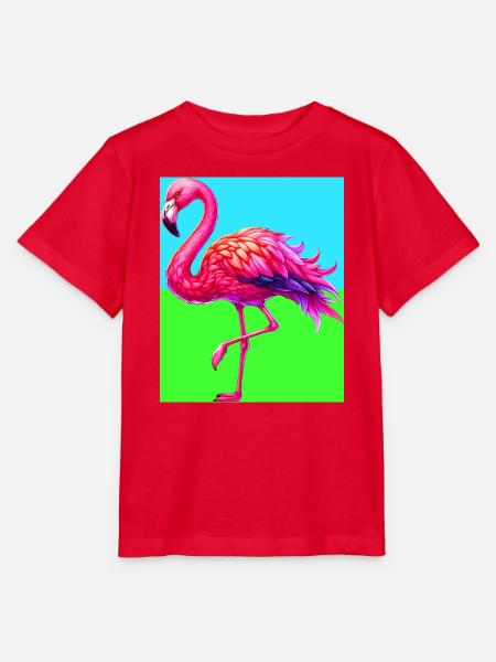 Flamingo - Stanley/Stella Kinder T-Shirt MINI CREATOR - Rot
