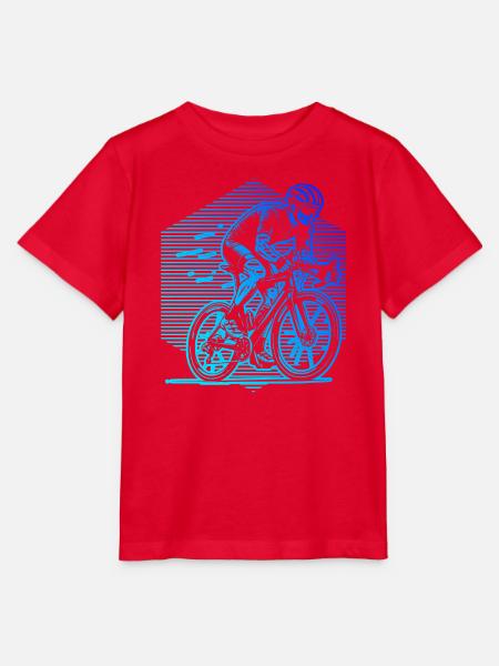 Einfach Roadbike zeitloses Design - Stanley/Stella Kinder T-Shirt MINI CREATOR - Rot
