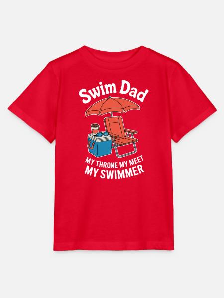 Schwimmen Sprüche Lustiges Schwimmen Geschenk - Stanley/Stella Kinder T-Shirt MINI CREATOR - Rot