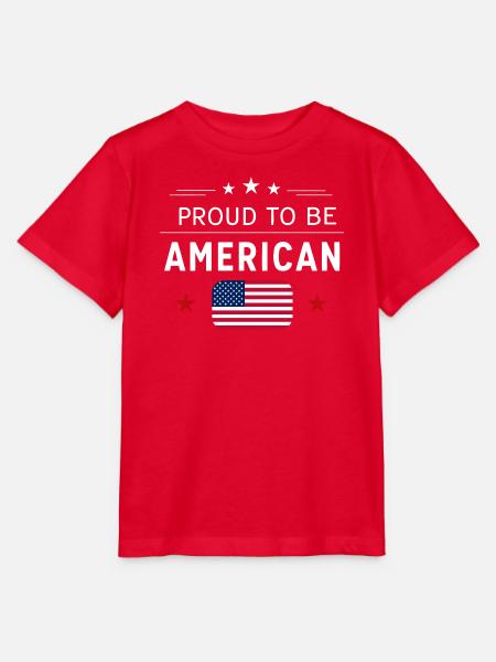 Americana Flag Pride Grafik - Stanley/Stella Kinder T-Shirt MINI CREATOR  - Rot