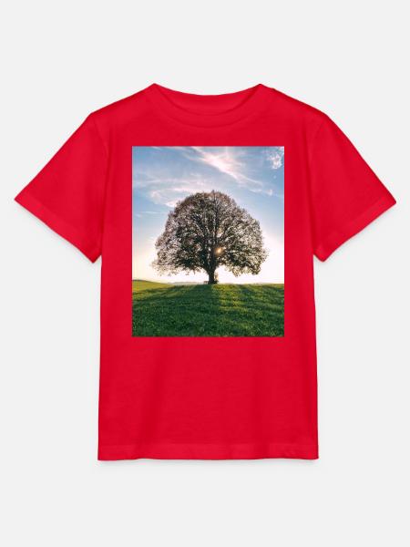 Sonnenbaum auf dem Hügel - Stanley/Stella Kinder T-Shirt MINI CREATOR - Rot