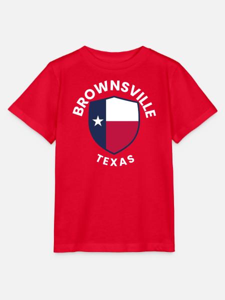 Brownsville Texas-Schild - Stanley/Stella Kinder T-Shirt MINI CREATOR - Rot