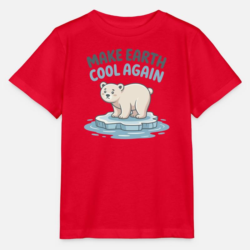 Mach die Erde wieder kühl - Stanley/Stella Kinder T-Shirt MINI CREATOR - Rot