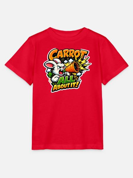 Karotten Megafon Bunny – Comic Stil - Stanley/Stella Kinder T-Shirt MINI CREATOR - Rot