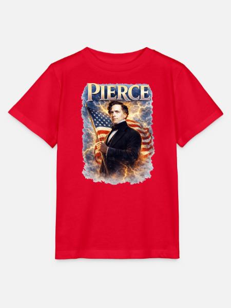 Patriotischer Blitzportrait - Stanley/Stella Kinder T-Shirt MINI CREATOR - Rot