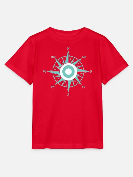 Nautischer Stern - Stanley/Stella Kinder T-Shirt MINI CREATOR  - Rot