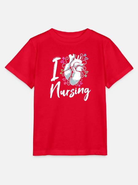 Pfleger Krankenhaus Krankenpfleger Geschenk - Stanley/Stella Kinder T-Shirt MINI CREATOR - Rot