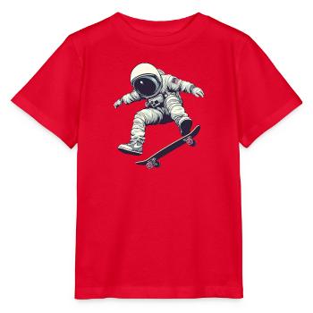 Skating in Space  - T-shirt bio MINI CREATOR Stanley/Stella Enfant - rouge - Devant - Jaiden (125cm)