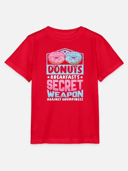 Donut Fastfood - Stanley/Stella Kinder T-Shirt MINI CREATOR - Rot