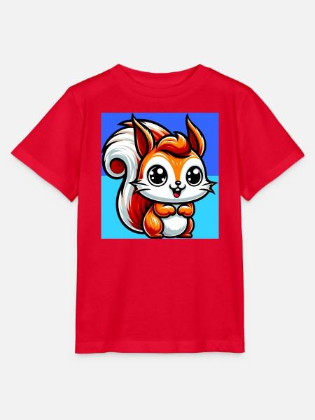 Eichhörnchen - Stanley/Stella Kinder T-Shirt MINI CREATOR  - Rot