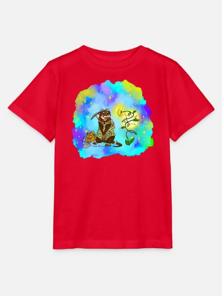 Stern-Sucher Otter - Stanley/Stella Kinder T-Shirt MINI CREATOR - Rot