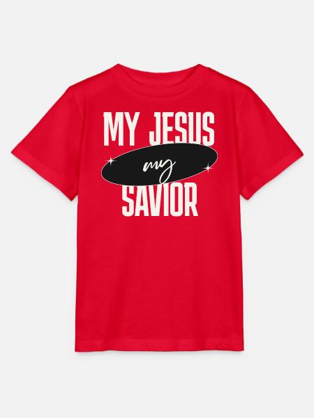 Mein Jesus mein Retter - Stanley/Stella Kinder T-Shirt MINI CREATOR - Rot