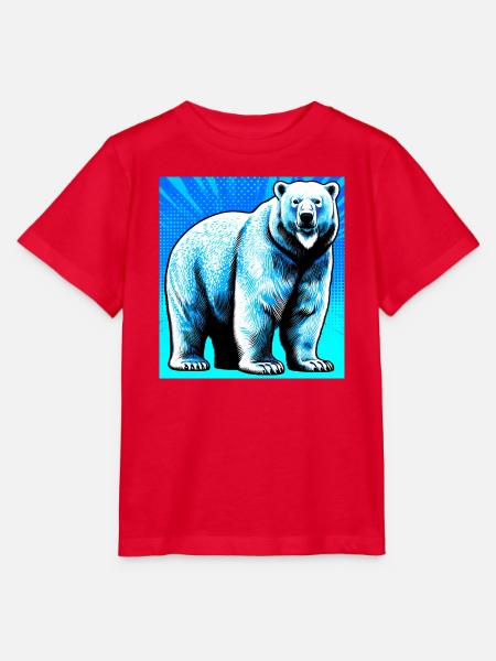 Eisbär - Stanley/Stella Kinder T-Shirt MINI CREATOR - Rot