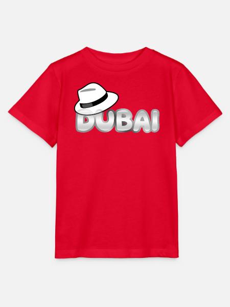 Dubai Stil mit Fedora - Stanley/Stella Kinder T-Shirt MINI CREATOR  - Rot