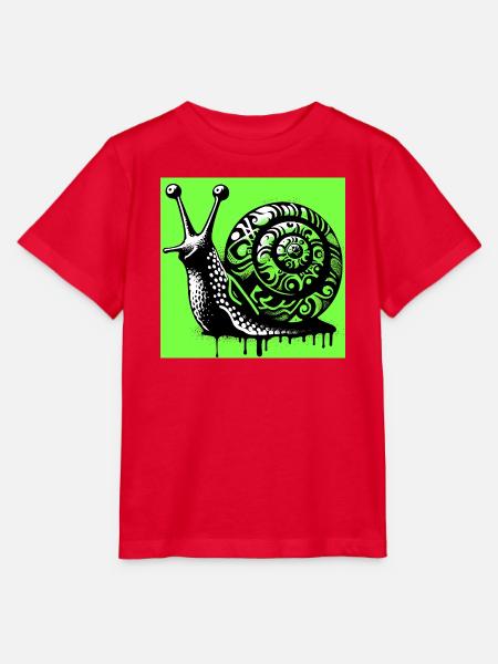 Schnecke - Stanley/Stella Kinder T-Shirt MINI CREATOR  - Rot
