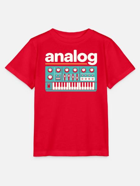 Analoger Synthesizer Retro Music - Stanley/Stella Kinder T-Shirt MINI CREATOR - Rot