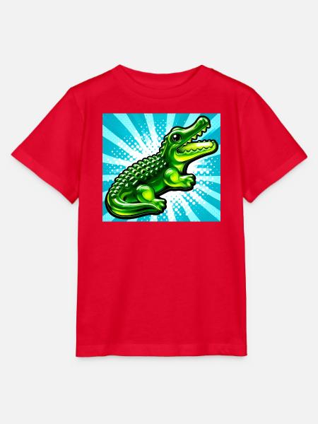 Krokodil - Stanley/Stella Kinder T-Shirt MINI CREATOR - Rot