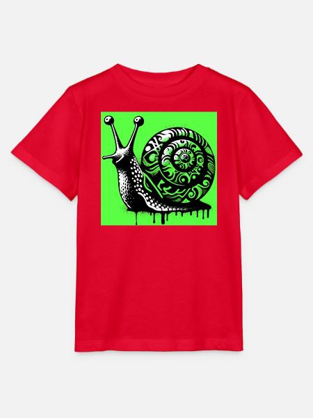 Schnecke - Stanley/Stella Kinder T-Shirt MINI CREATOR  - Rot