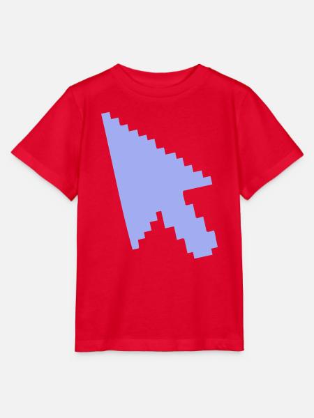 Zeiger Maus Silhouette - Stanley/Stella Kinder T-Shirt MINI CREATOR - Rot