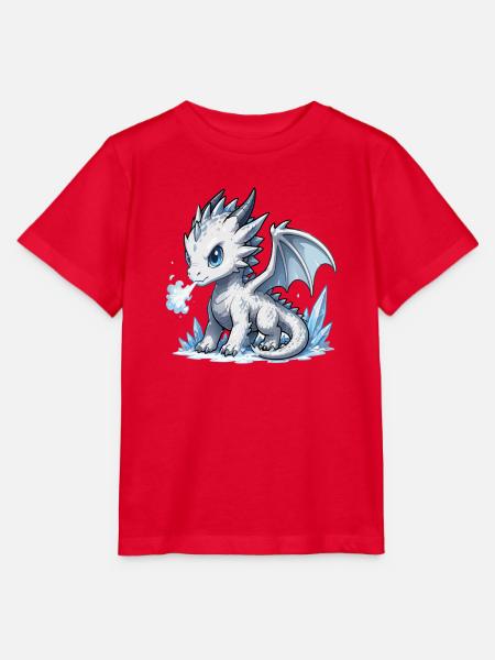 Kristall-Eisdrache - Stanley/Stella Kinder T-Shirt MINI CREATOR  - Rot