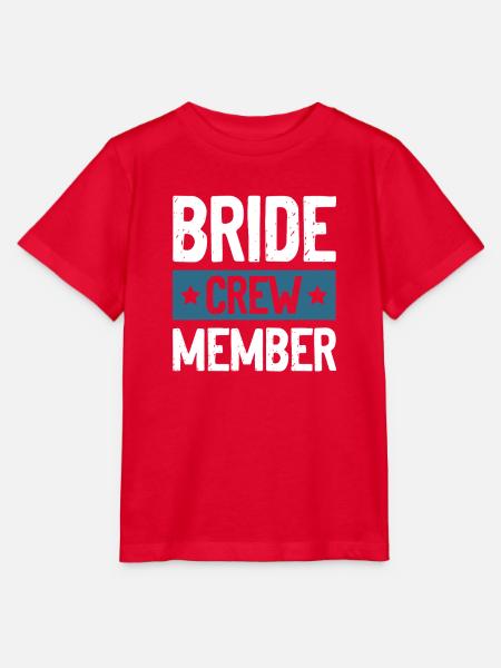 Bride Crew - Stanley/Stella Kinder T-Shirt MINI CREATOR - Rot