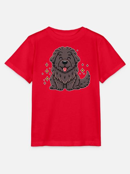 Neufundländer (Comic) - Stanley/Stella Kinder T-Shirt MINI CREATOR - Rot