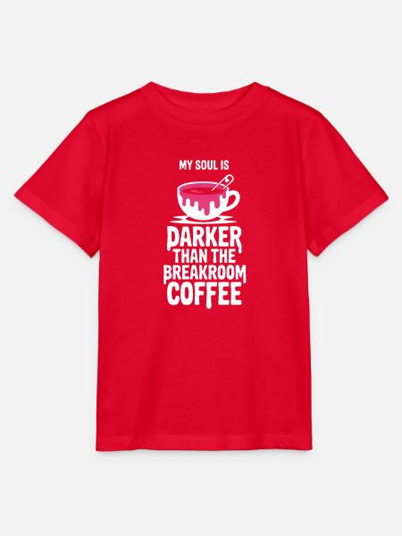 Dunkler als Kaffee im Pausenraum - Stanley/Stella Kinder T-Shirt MINI CREATOR - Rot