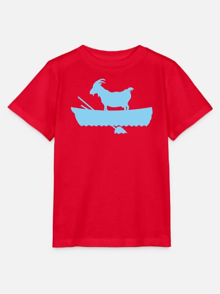 G.O.A.T. Ziege im Boot - Stanley/Stella Kinder T-Shirt MINI CREATOR - Rot