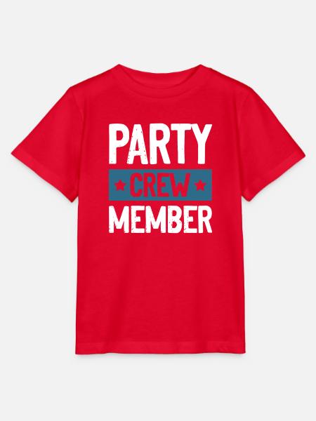 Party Crew - Stanley/Stella Kinder T-Shirt MINI CREATOR - Rot
