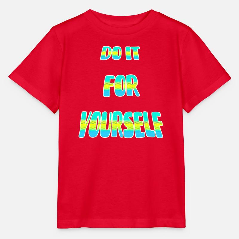 Fais-le point. - T-shirt bio MINI CREATOR Stanley/Stella Enfant - rouge