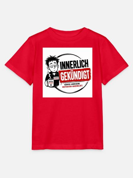 Innerlich habe gekündigt - Stanley/Stella Kinder T-Shirt MINI CREATOR - Rot