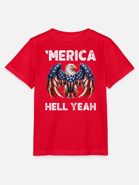 Amerikanischer Adler Patriotismus - Stanley/Stella Kinder T-Shirt MINI CREATOR - Rot