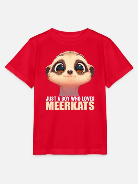 Meerkat Erdmännchen - Stanley/Stella Kinder T-Shirt MINI CREATOR - Rot