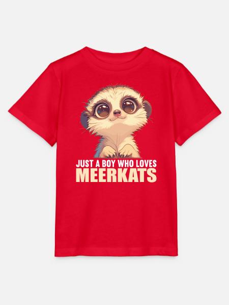 Meerkat Erdmännchen - Stanley/Stella Kinder T-Shirt MINI CREATOR - Rot