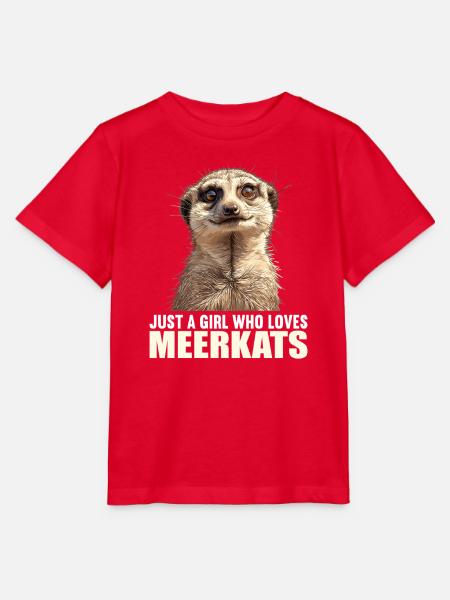 Meerkat Erdmännchen - Stanley/Stella Kinder T-Shirt MINI CREATOR - Rot