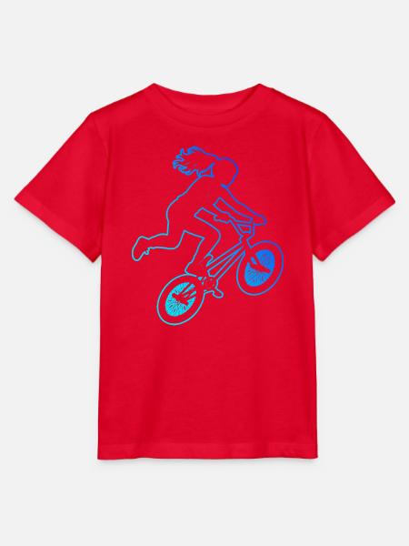 BMX-Racing Geschenkidee für die Freestyle-Fahrerin - Stanley/Stella Kinder T-Shirt MINI CREATOR - Rot