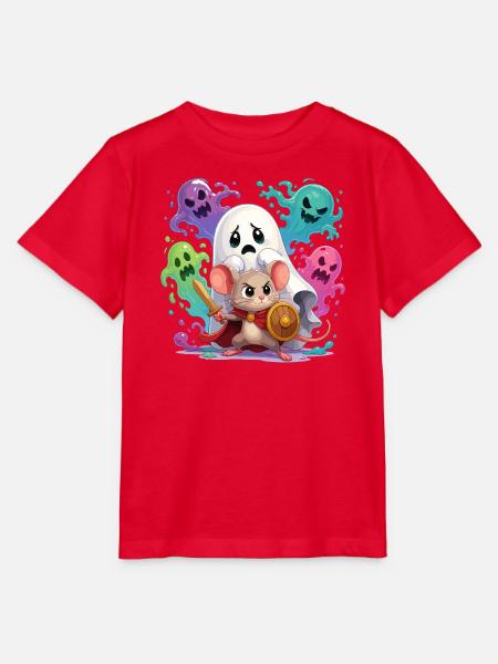 Geisterabenteuer Mausritter - Stanley/Stella Kinder T-Shirt MINI CREATOR - Rot