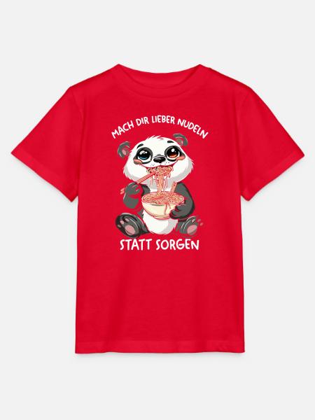 Panda Nudeln: Sorgen Adé - Stanley/Stella Kinder T-Shirt MINI CREATOR - Rot