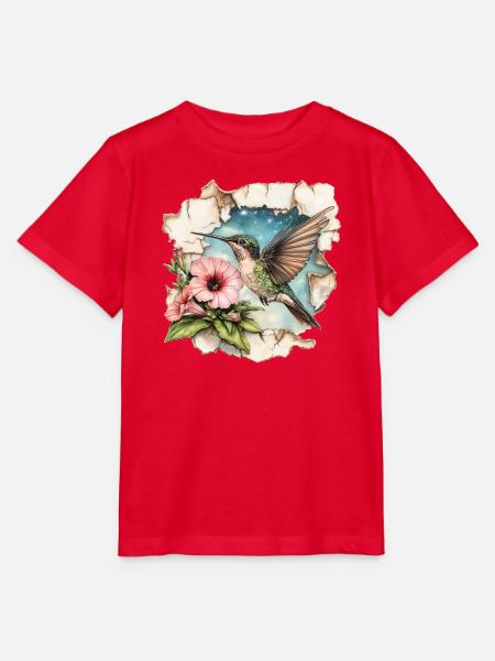 Kolibri - Stanley/Stella Kinder T-Shirt MINI CREATOR  - Rot