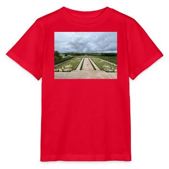 Französischer Garten des Château de Chambord - Stanley/Stella Kinder T-Shirt MINI CREATOR  - Rot - Vorne - Jaiden (125cm)