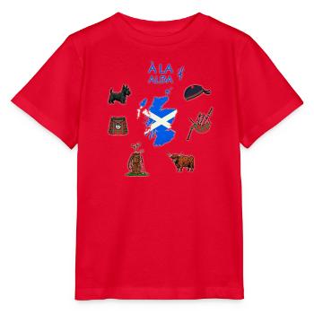 SCOTTISH AURA - Stanley/Stella MINI CREATOR Kids’ T-Shirt - red - Front - Jaiden (125cm)