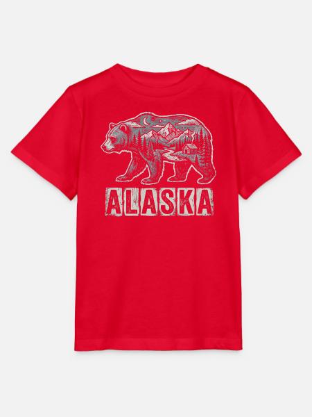 Alaska Bär - Stanley/Stella Kinder T-Shirt MINI CREATOR  - Rot