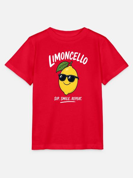 Limoncello Sonnenbrille Zitronen-Shirt - Stanley/Stella Kinder T-Shirt MINI CREATOR - Rot