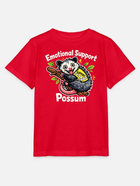 Emotionaler Possum Support - Stanley/Stella Kinder T-Shirt MINI CREATOR - Rot