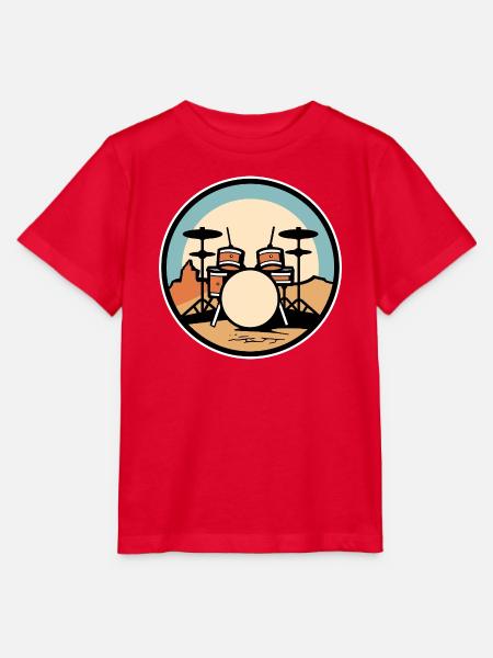 Schlagzeug - Stanley/Stella Kinder T-Shirt MINI CREATOR - Rot